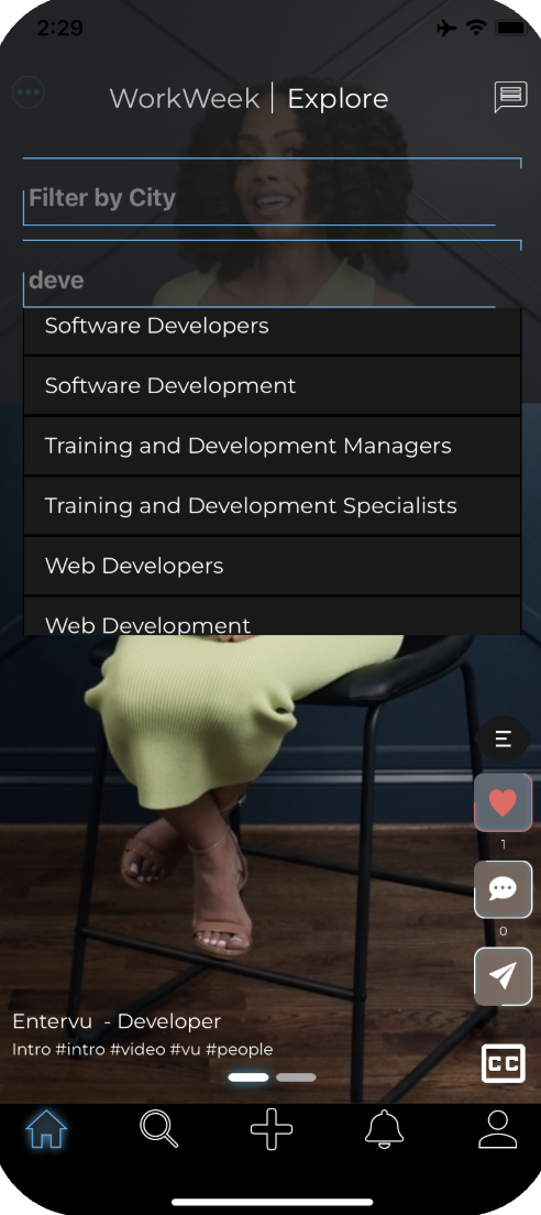 Entervu Talent & Career Role Filtering